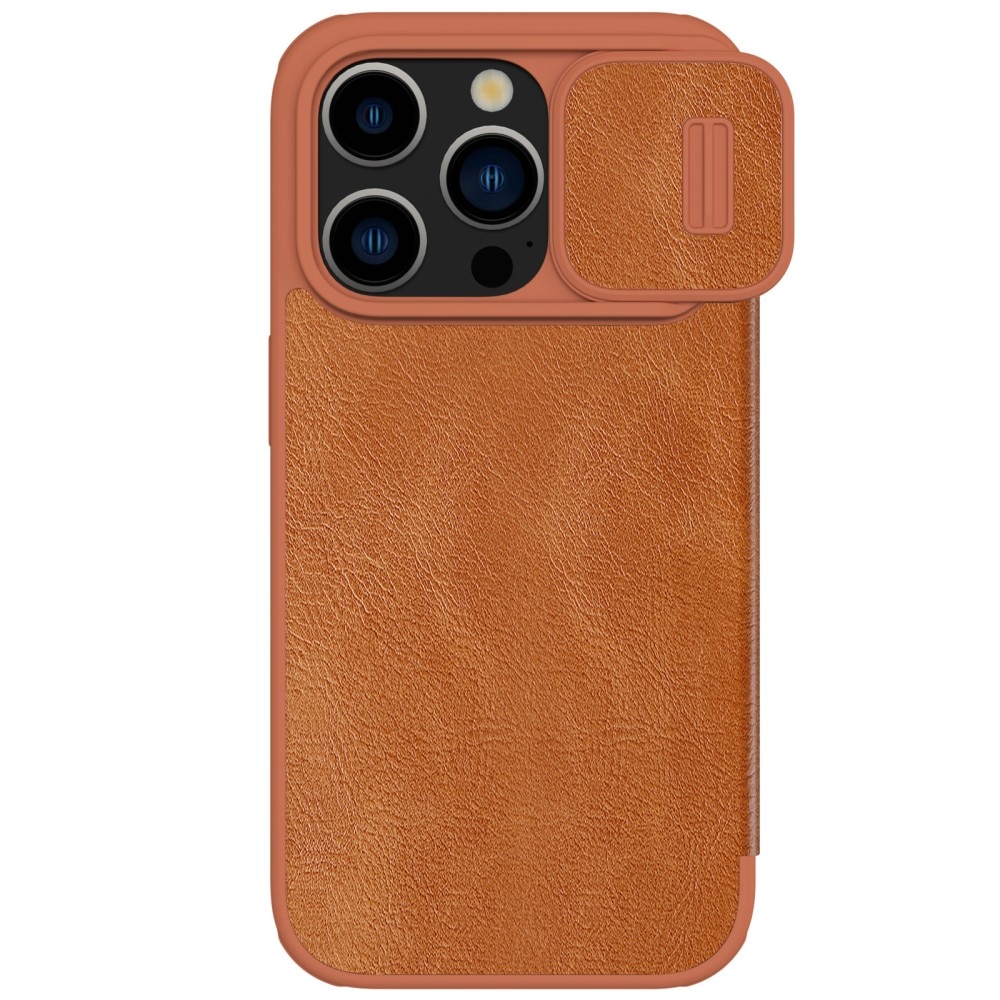 Funda Qin Pro CamShield iPhone 15 Pro Brown