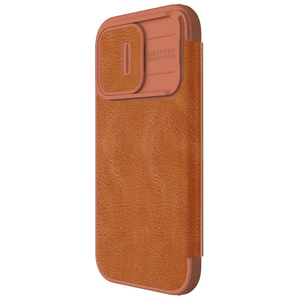 Funda Qin Pro CamShield iPhone 15 Pro Brown