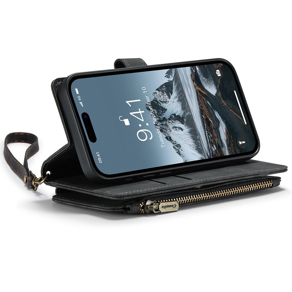 Cartera Zipper iPhone 15 Pro Max negro