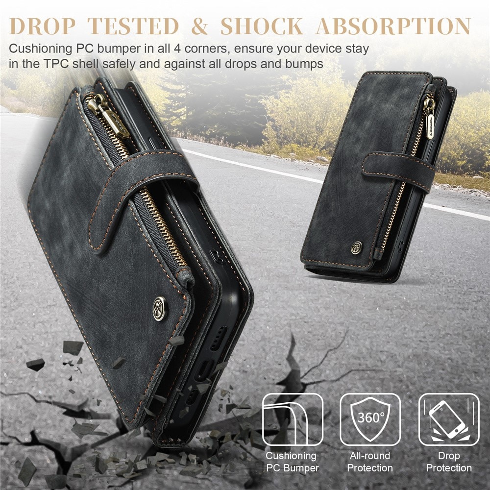 Cartera Zipper iPhone 15 Pro Max Negro