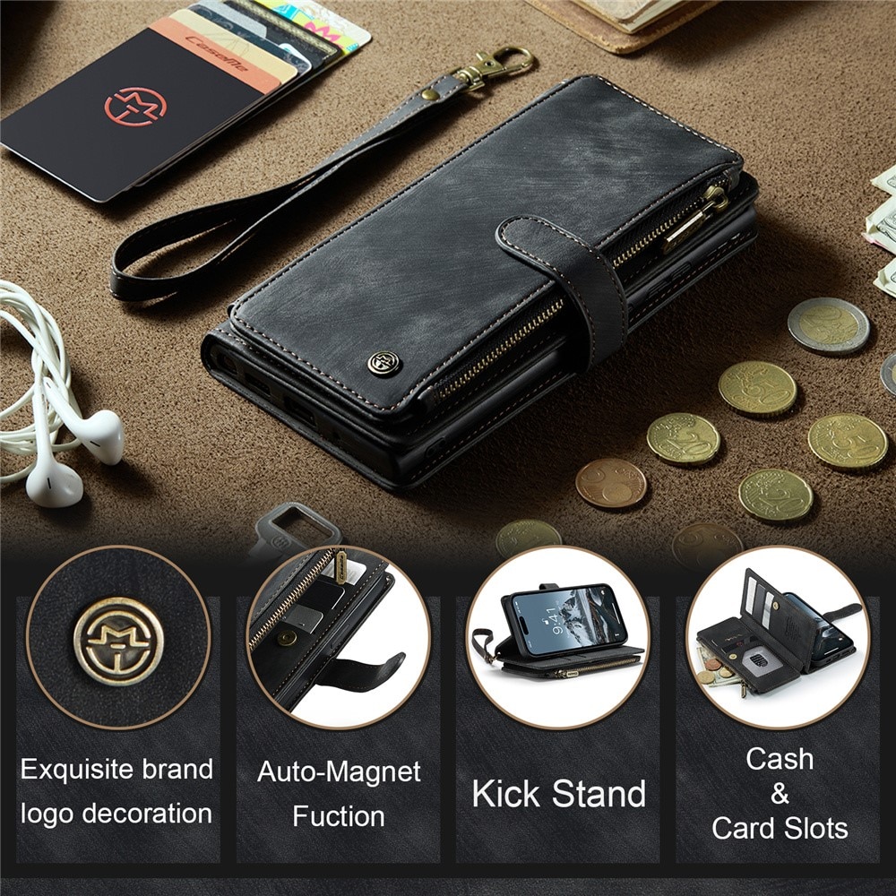 Cartera Zipper iPhone 15 Pro Max Negro
