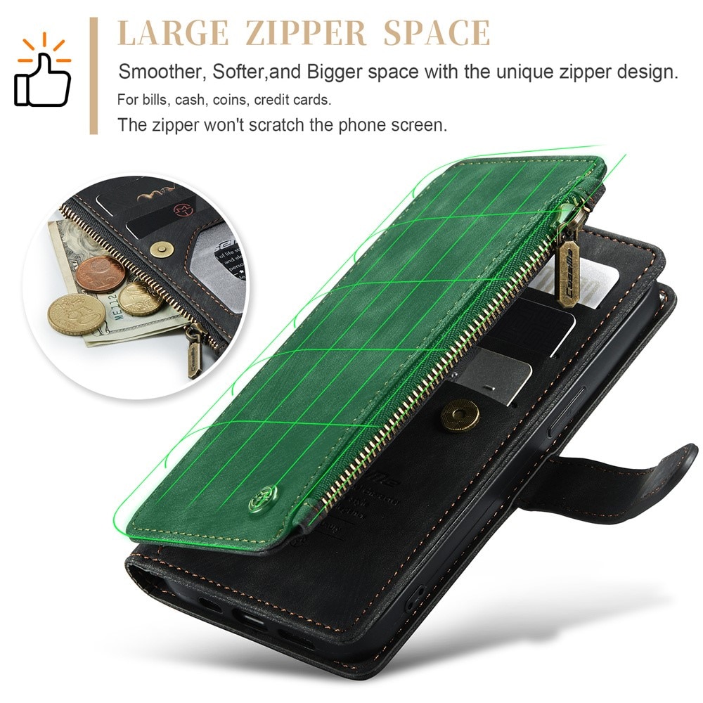 Cartera Zipper iPhone 15 Plus negro
