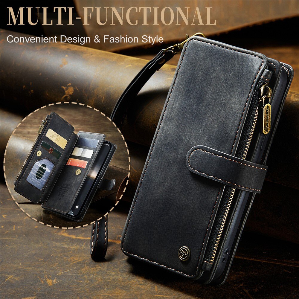 Cartera Zipper iPhone 15 Negro
