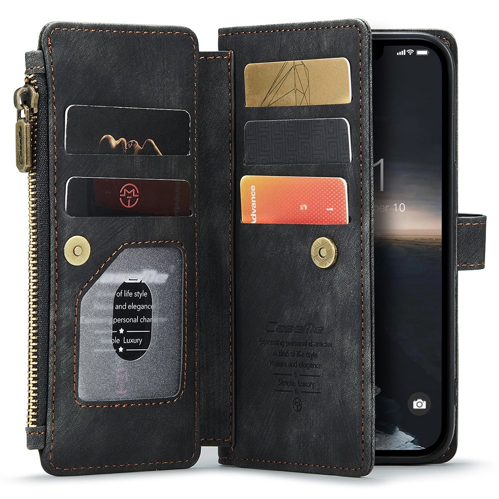 Cartera Zipper iPhone 15 Negro