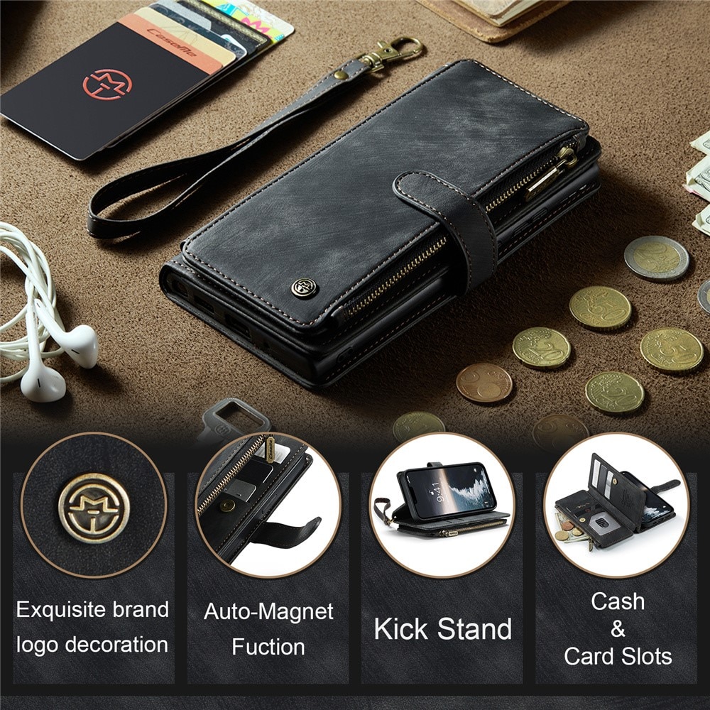 Cartera Zipper iPhone 15 Negro