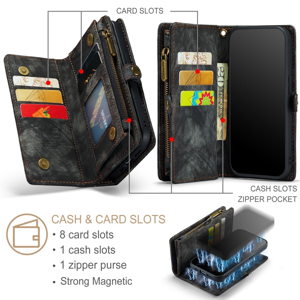 Cartera Multi-Slot iPhone 15 Pro Max Gris