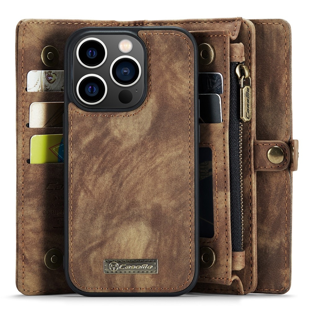 Cartera Multi-Slot iPhone 15 Pro Max Marrón