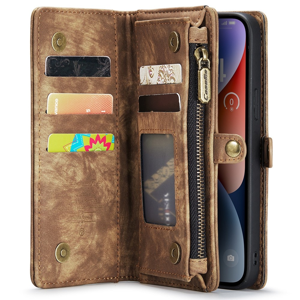 Cartera Multi-Slot iPhone 15 Pro Max Marrón