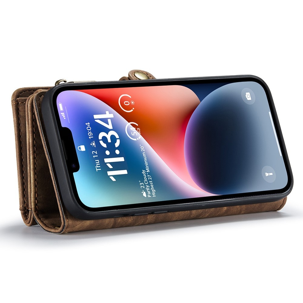Cartera Multi-Slot iPhone 15 Pro Max marrón