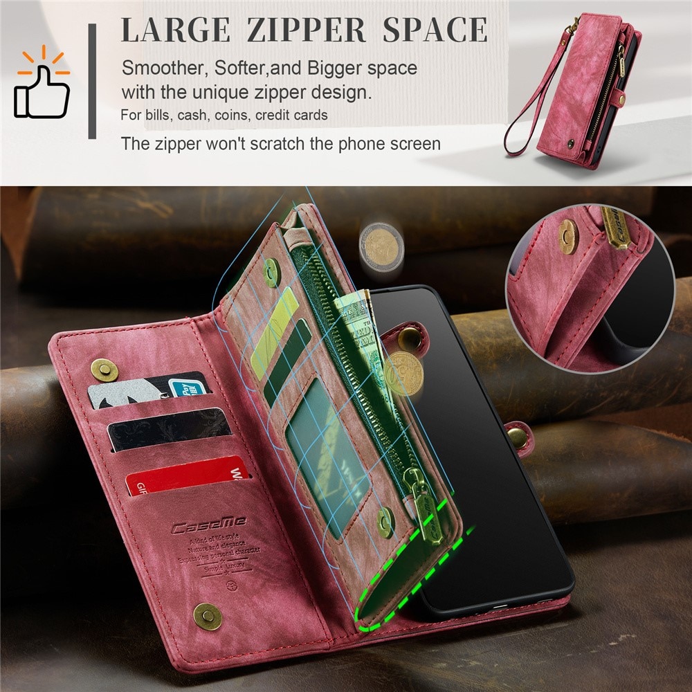 Cartera Multi-Slot iPhone 15 Pro Max Rojo