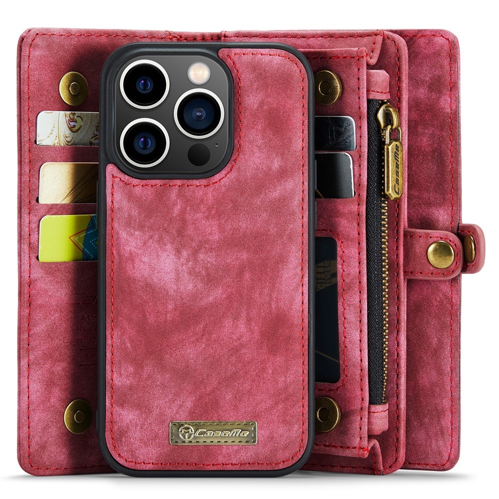 Cartera Multi-Slot iPhone 15 Pro Max Rojo