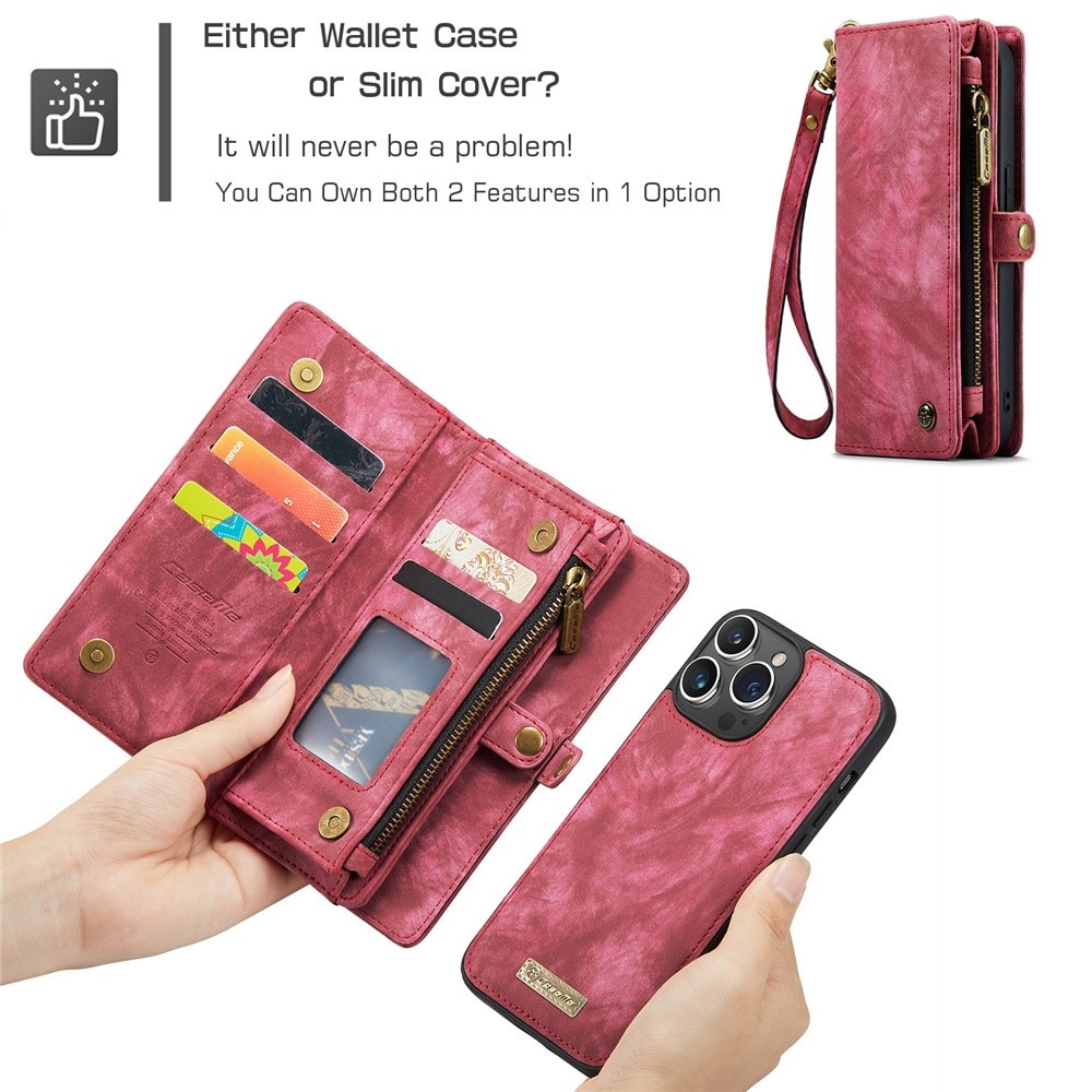 Cartera Multi-Slot iPhone 15 Pro Max Rojo