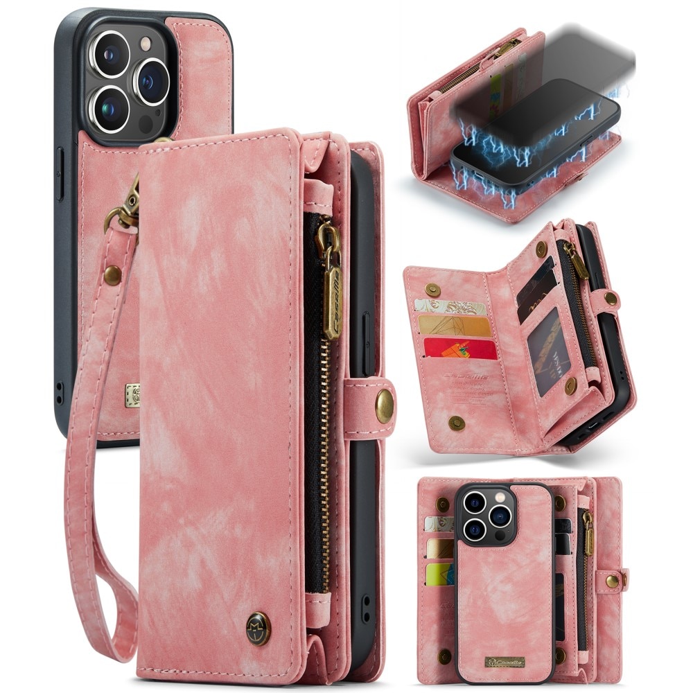 Cartera Multi-Slot iPhone 15 Pro Max rosado