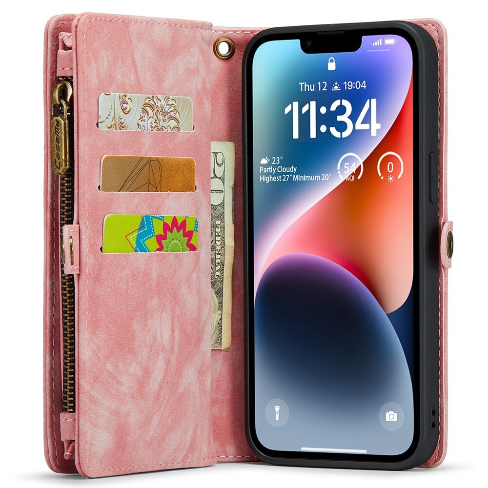 Cartera Multi-Slot iPhone 15 Pro Max rosado