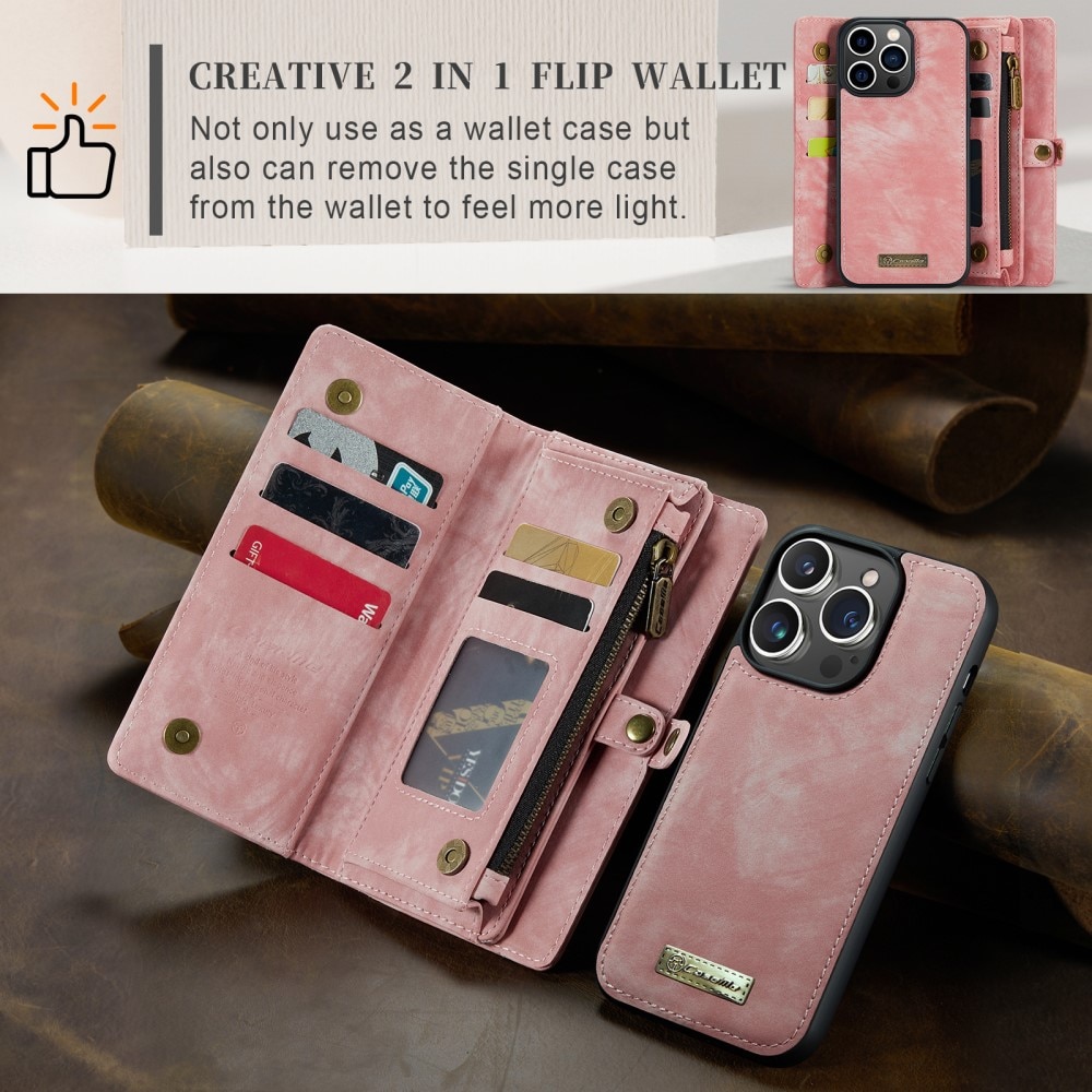 Cartera Multi-Slot iPhone 15 Pro Max rosado