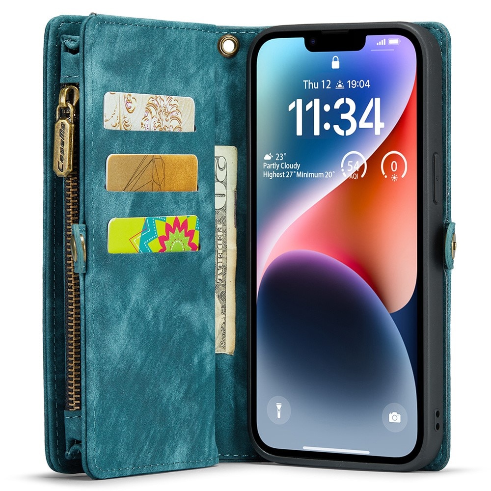 Cartera Multi-Slot iPhone 15 Pro azul