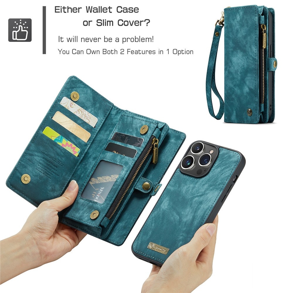 Cartera Multi-Slot iPhone 15 Pro azul