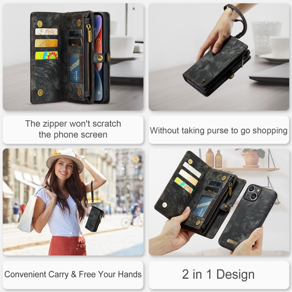 Cartera Multi-Slot iPhone 15 Gris