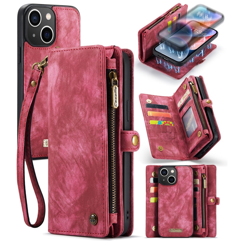 Cartera Multi-Slot iPhone 15 Rojo