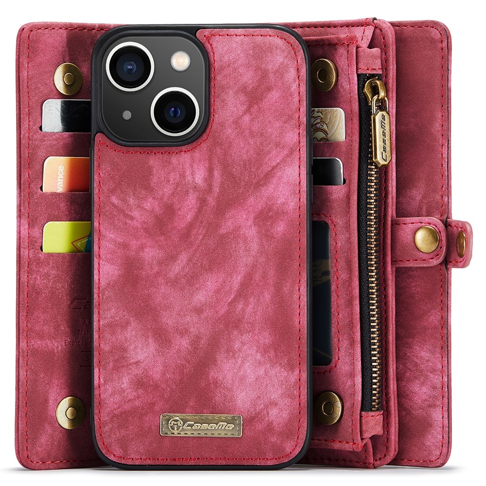 Cartera Multi-Slot iPhone 15 rojo