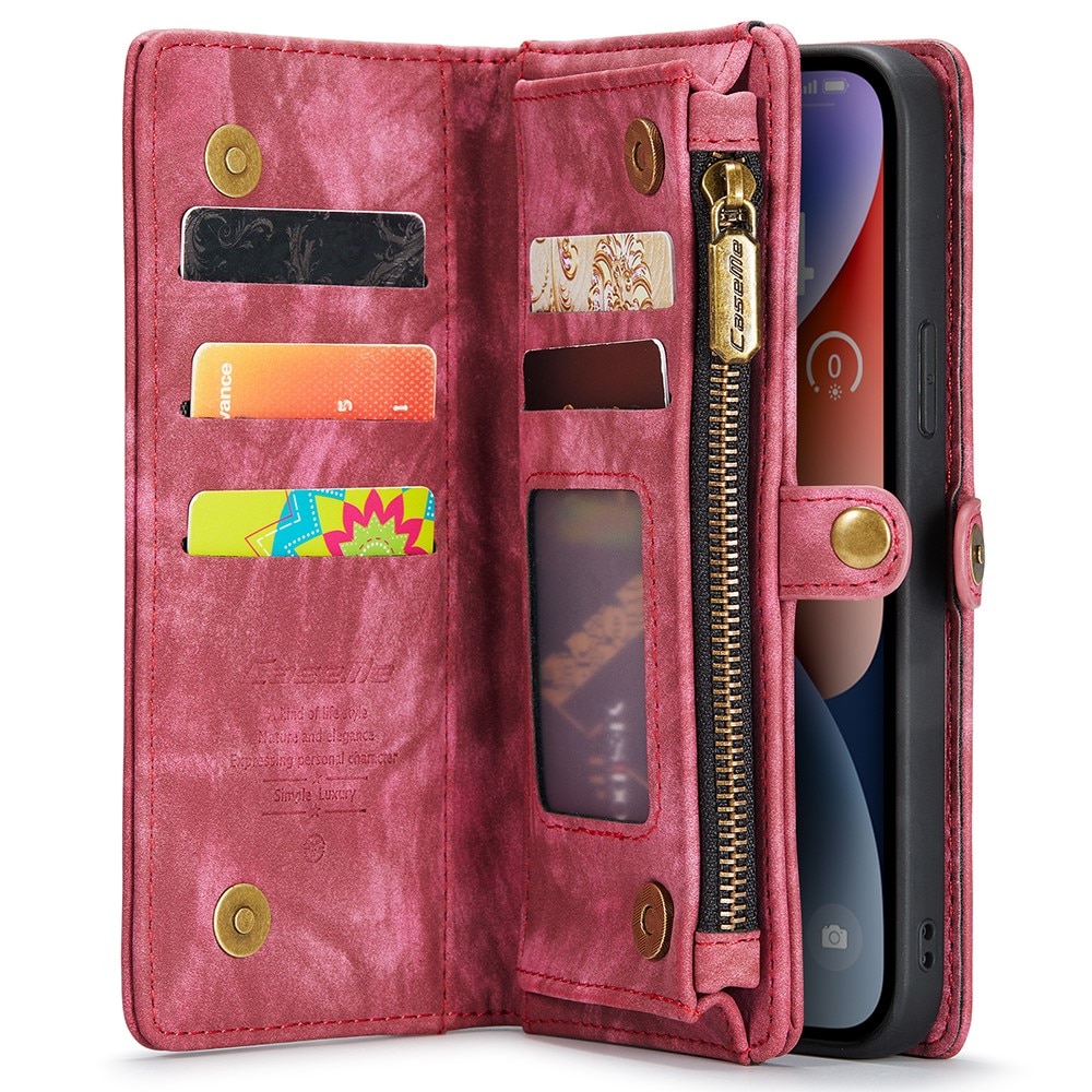 Cartera Multi-Slot iPhone 15 Rojo