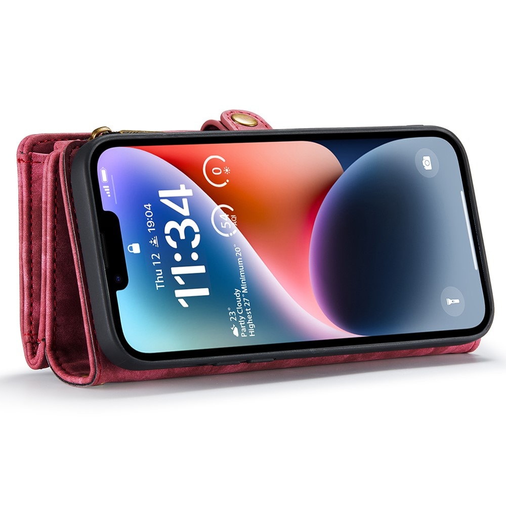 Cartera Multi-Slot iPhone 15 Rojo