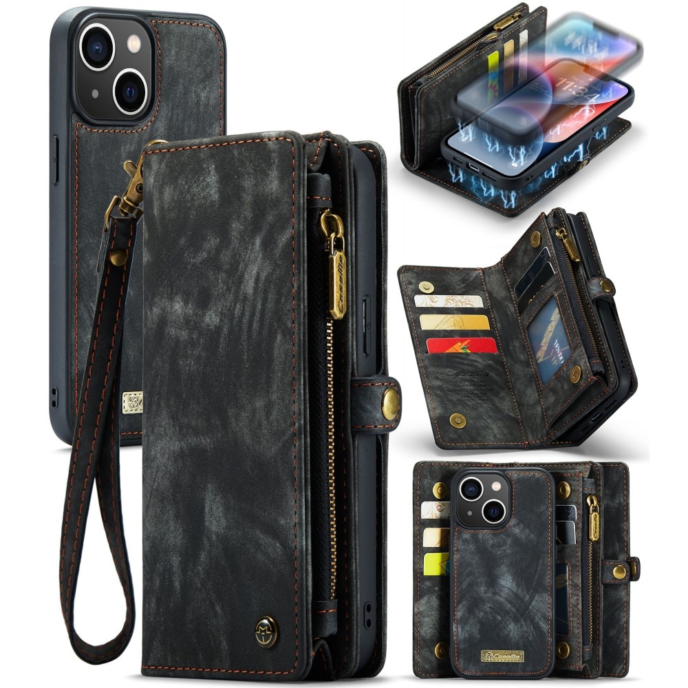 Cartera Multi-Slot iPhone 15 Plus Gris