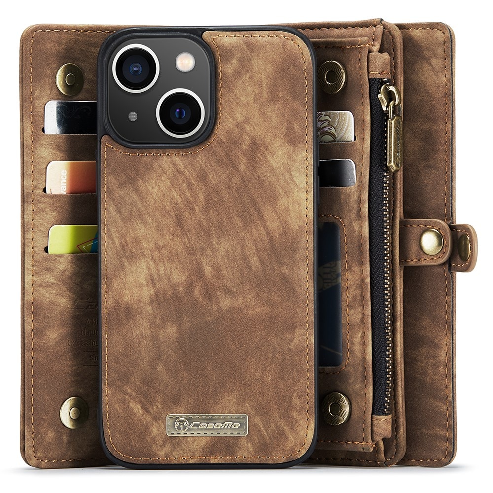 Cartera Multi-Slot iPhone 15 Plus Marrón