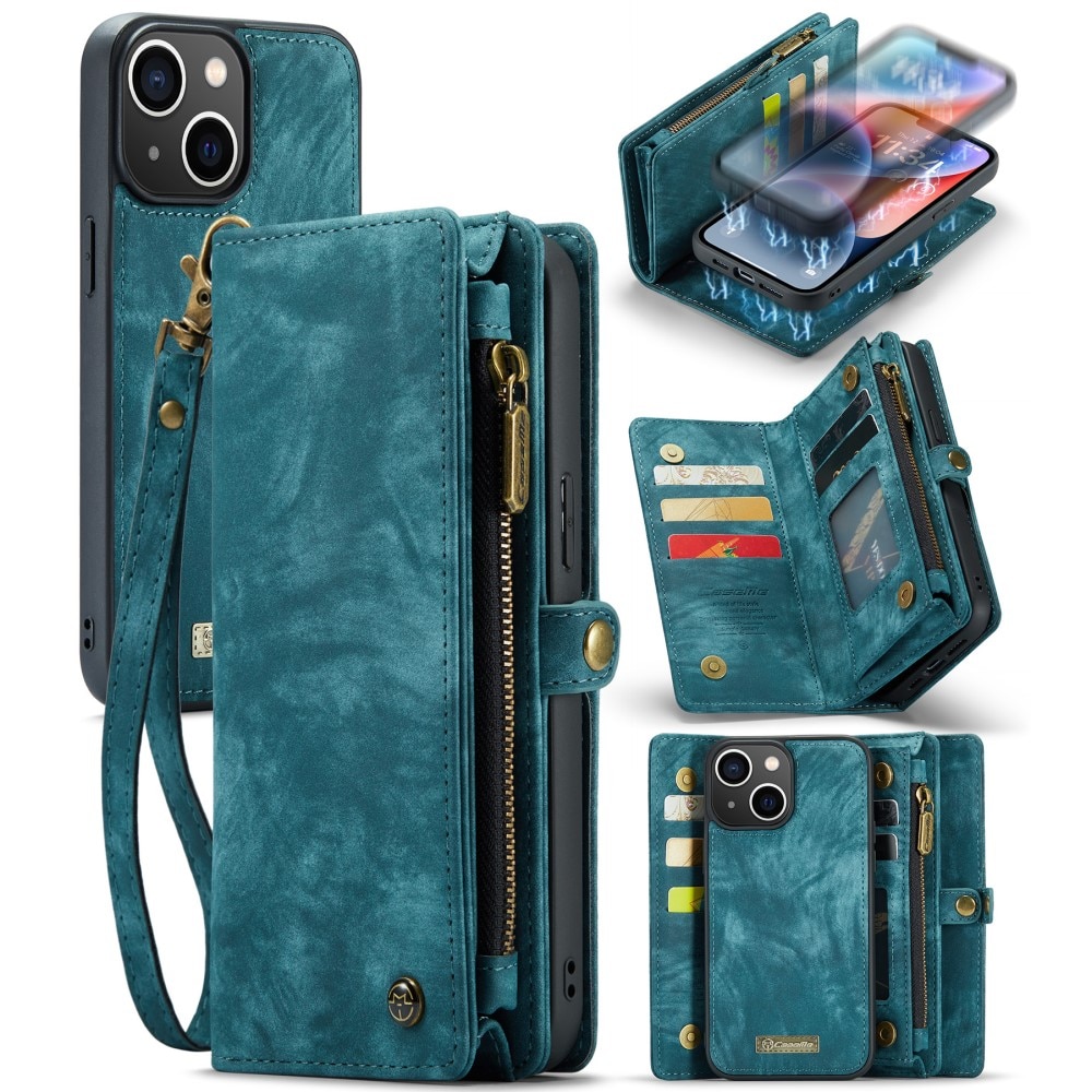 Cartera Multi-Slot iPhone 15 Plus azul