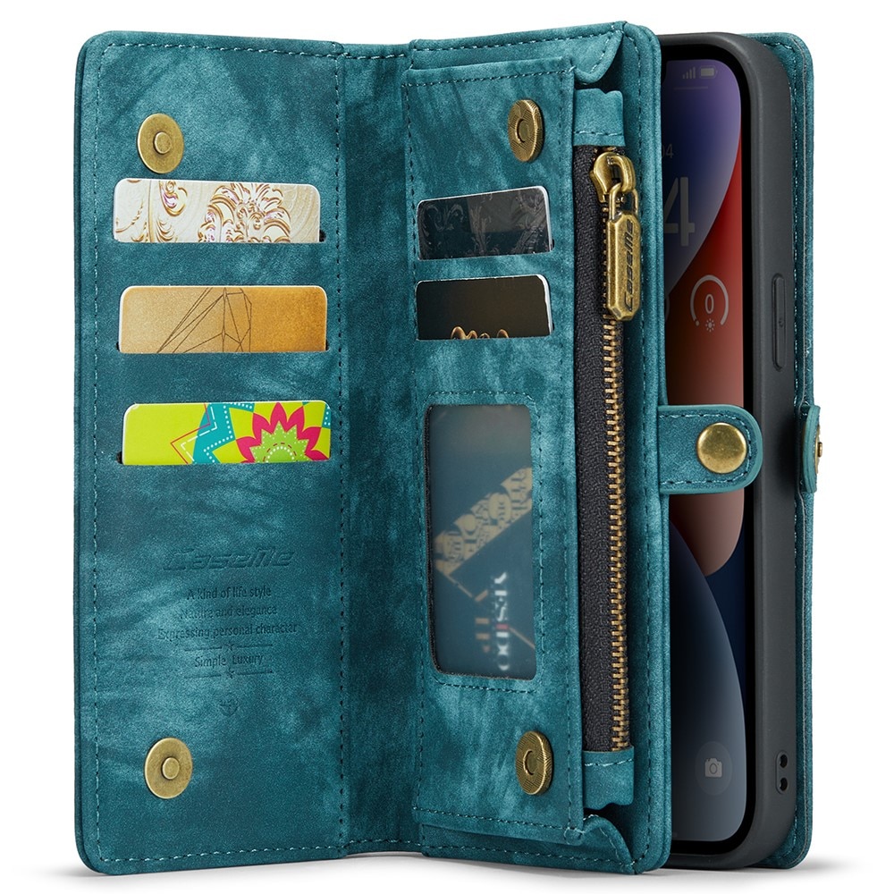 Cartera Multi-Slot iPhone 15 Plus Azul
