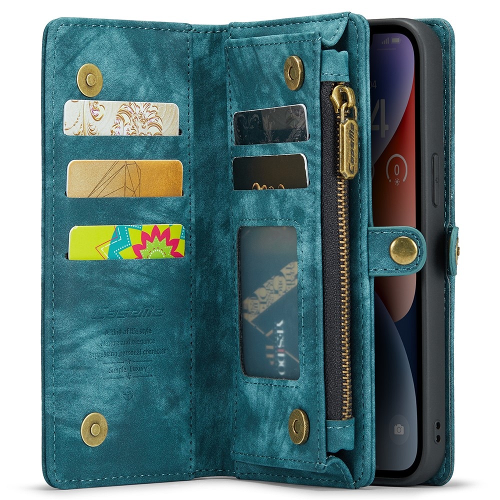 Cartera Multi-Slot iPhone 15 Plus azul