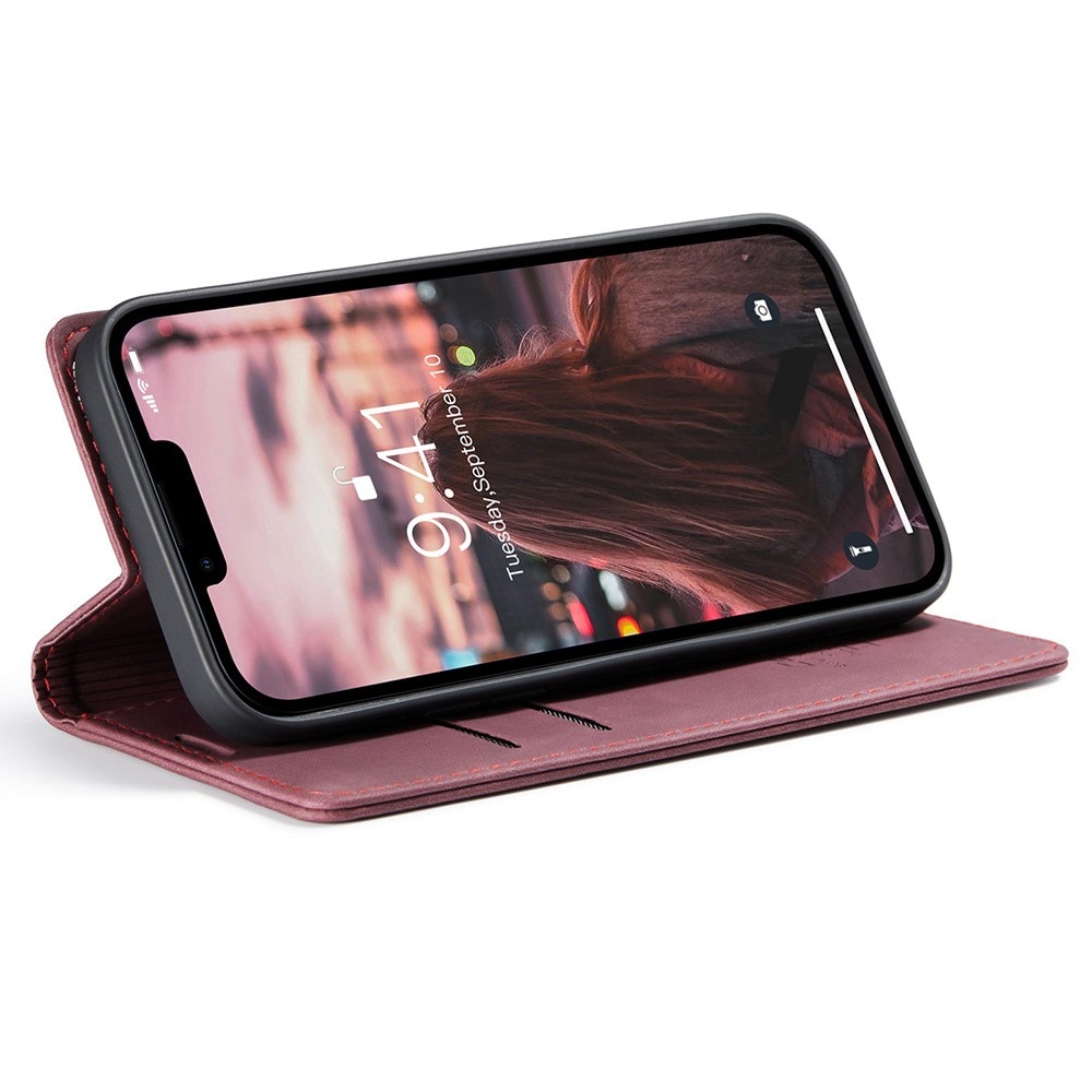 Funda delgada con solapa iPhone 15 Pro Rojo