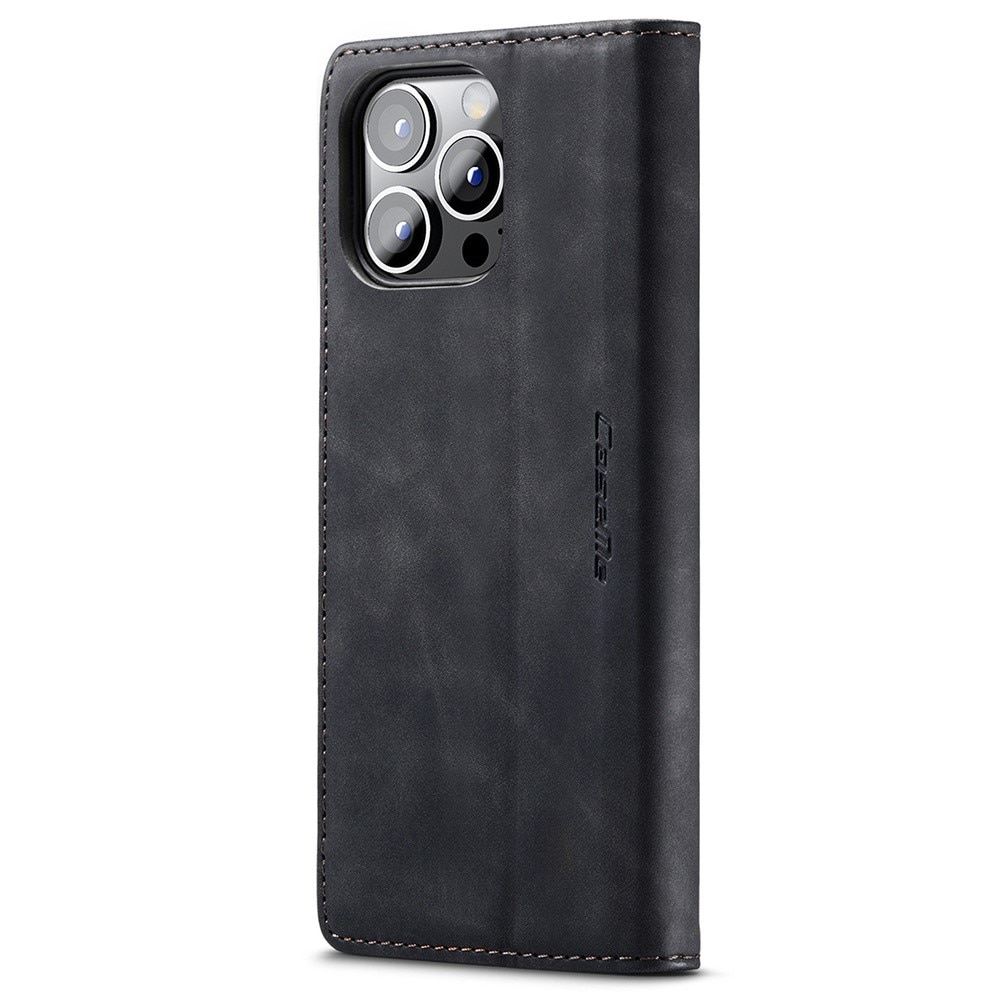 Funda delgada con solapa iPhone 15 Pro Max negro