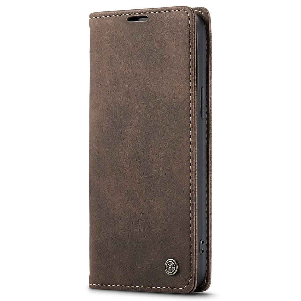 Funda delgada con solapa iPhone 15 Pro Max Marrón