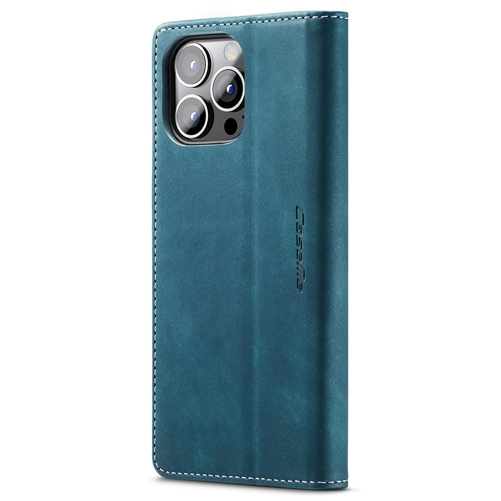 Funda delgada con solapa iPhone 15 Pro Max azul