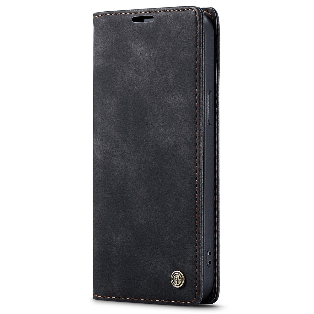 Funda delgada con solapa iPhone 15 Plus negro