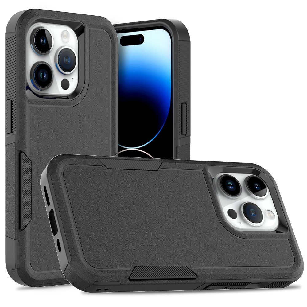 Funda híbrida Off-road iPhone 15 Pro, negro