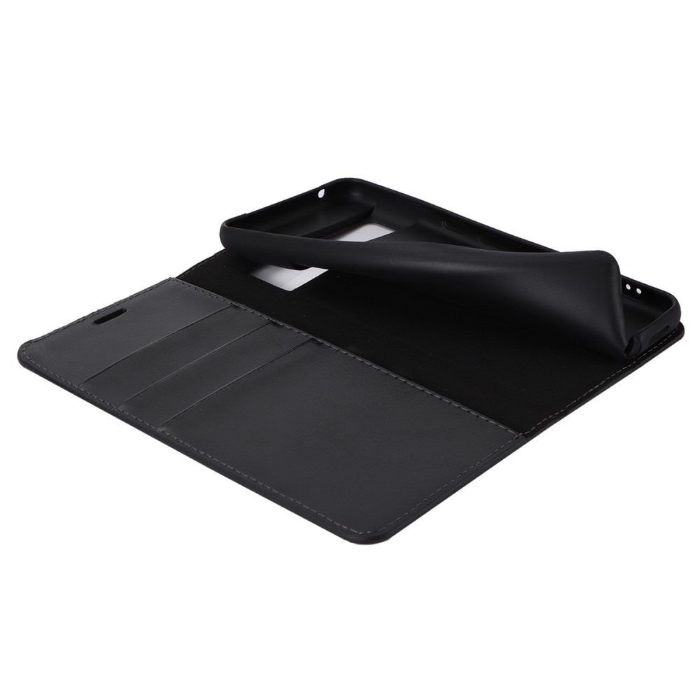 Funda cartera de cuero genuino Google Pixel 8 Pro Negro