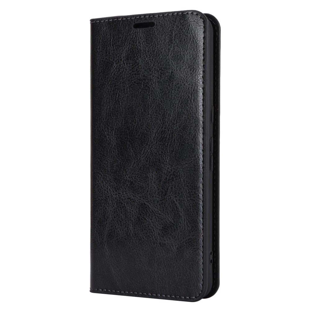 Funda cartera de cuero genuino Google Pixel 8 Pro negro