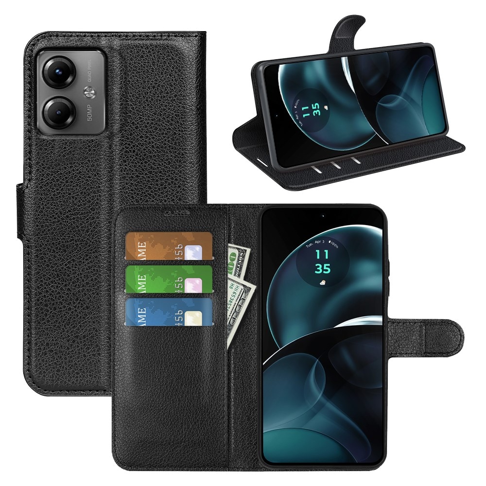 Funda cartera Motorola Moto G14 Negro