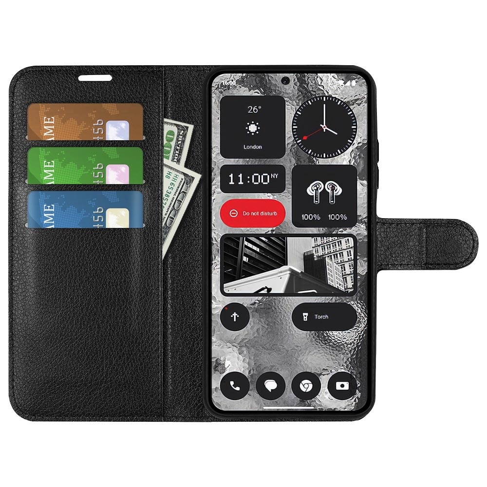 Funda cartera Nothing Phone 2 Negro