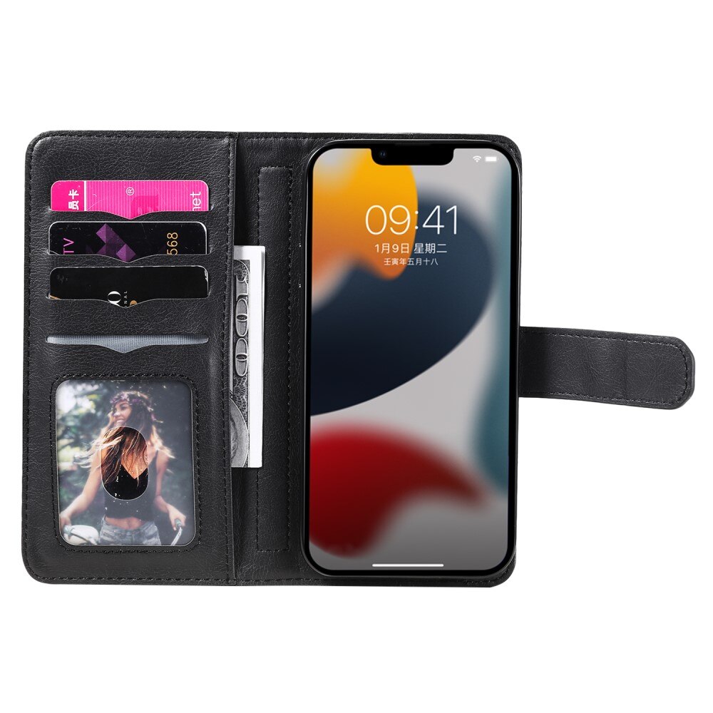 Funda cartera Multi-slot iPhone 15, negro