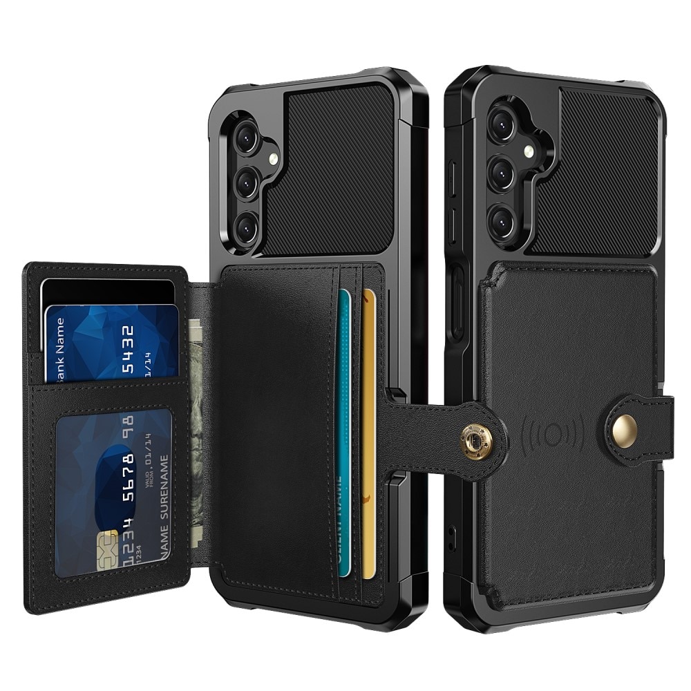 Funda con tarjetero Tough Multi-slot Samsung Galaxy A25 Negro