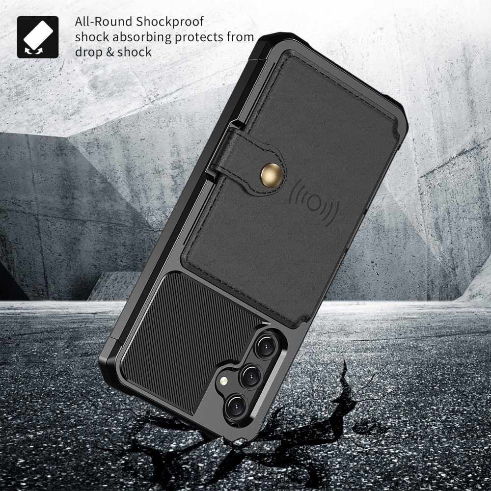Funda con tarjetero Tough Multi-slot Samsung Galaxy A24 Negro