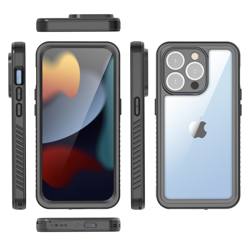 Funda Híbrida Impermeable iPhone 15 Pro transparente