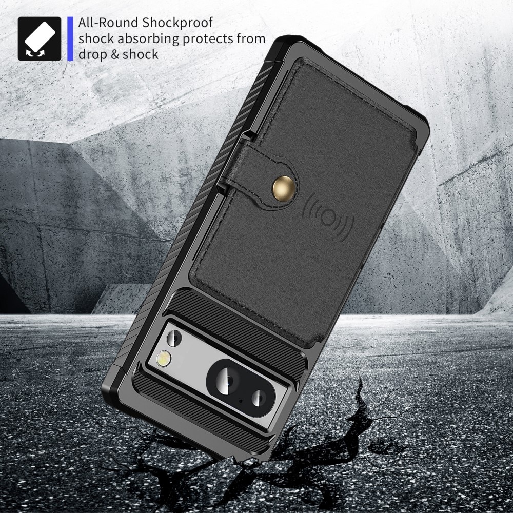 Funda con tarjetero Tough Multi-slot Google Pixel 8 negro