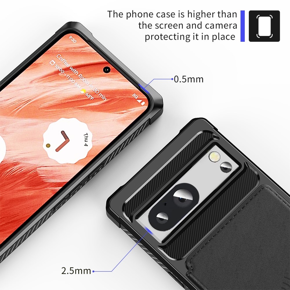 Funda con tarjetero Tough Multi-slot Google Pixel 8 Pro Negro