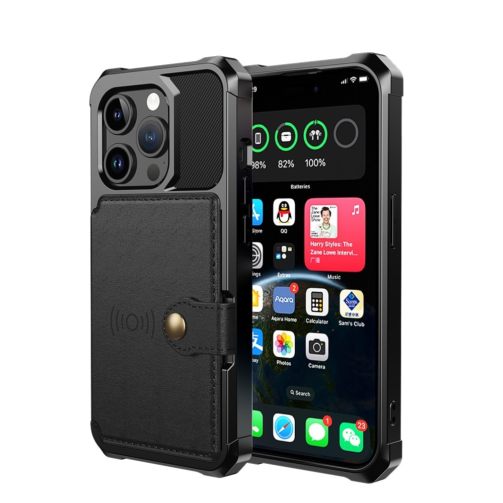 Funda con tarjetero Tough Multi-slot iPhone 15 Pro Max Negro