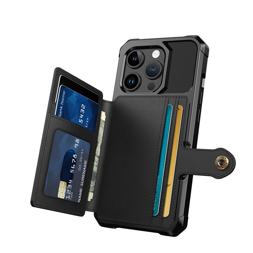 Funda con tarjetero Tough Multi-slot iPhone 15 Pro Max Negro