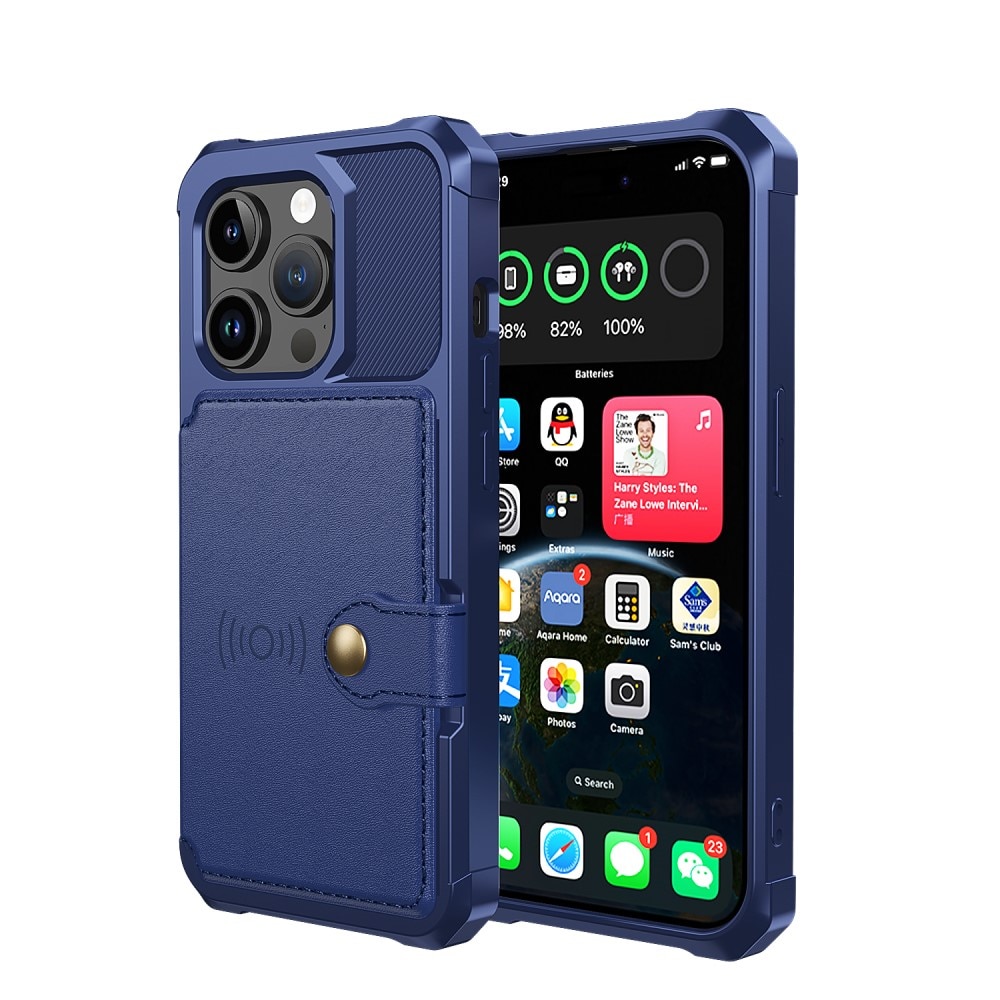 Funda con tarjetero Tough Multi-slot iPhone 15 Pro Max Azul